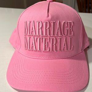 Marriage Material Pink Hat